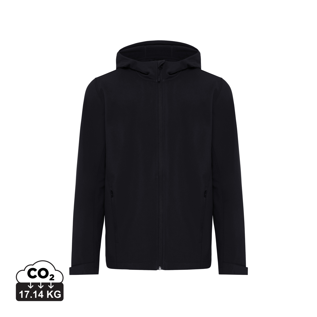 IQONIQ Makalu Herren-Softshelljacke aus 100% recyceltem Material mit Logo-Veredelung IQONIQ Makalu Herren-Softshelljacke aus 100% recyceltem Material mit Logo-Veredelung