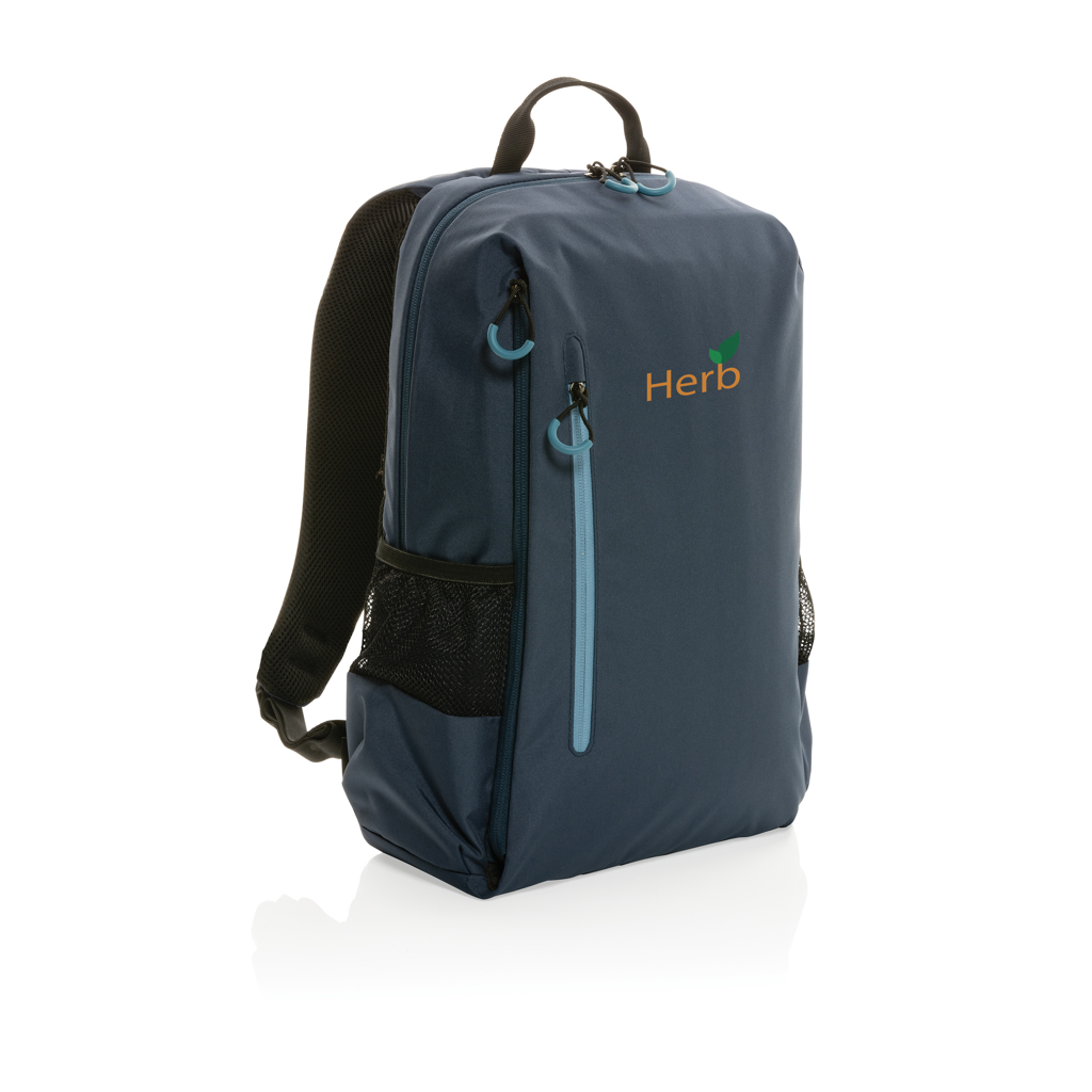 XD Xclusive Impact AWARE Lima 15,6 Zoll RFID Laptop-Rucksack aus recyceltem PET – bedruckbar XD Xclusive Impact AWARE Lima 15,6 Zoll RFID Laptop-Rucksack aus recyceltem PET – bedruckbar