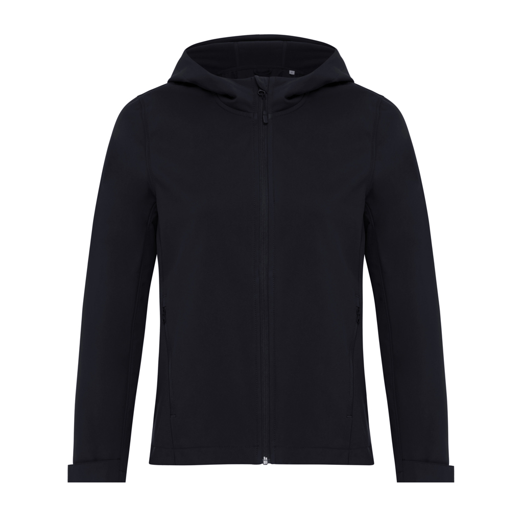 IQONIQ Makalu Damen-Softshelljacke aus recyceltem Polyester mit Logo-Veredelung