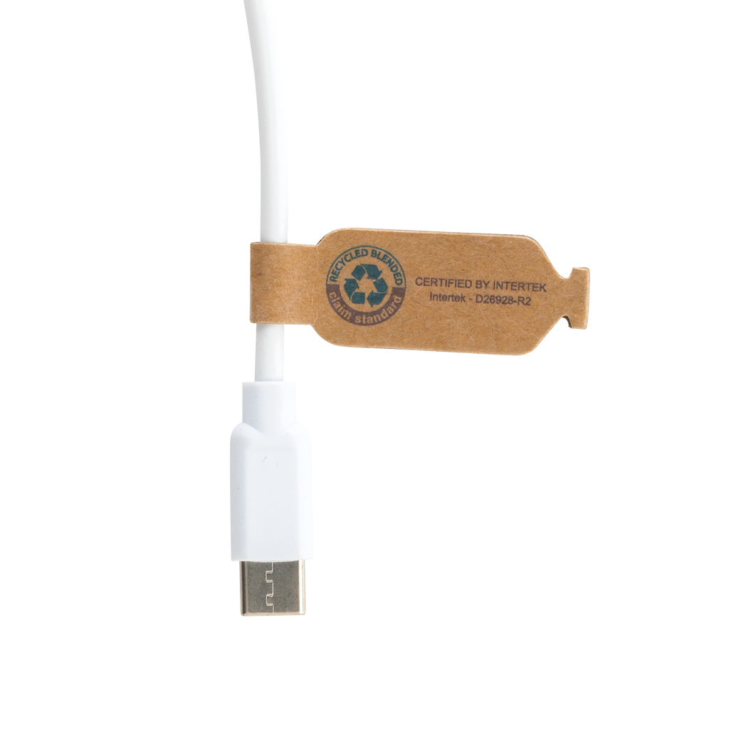 Ontario 6-in-1 Multikabel aus Recyclingmaterial – Vielseitiges Werbegeschenk für Events