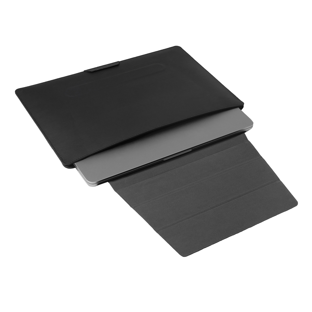 XD Design 14 Zoll Mobile Office Sleeve mit Klapp-Ständer, recyceltes PET XD Design 14 Zoll Mobile Office Sleeve mit Klapp-Ständer, recyceltes PET