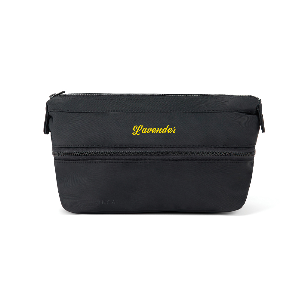 VINGA Baltimore Neo RCS erweiterbare Kulturtasche 5,5–7 l mit Logo