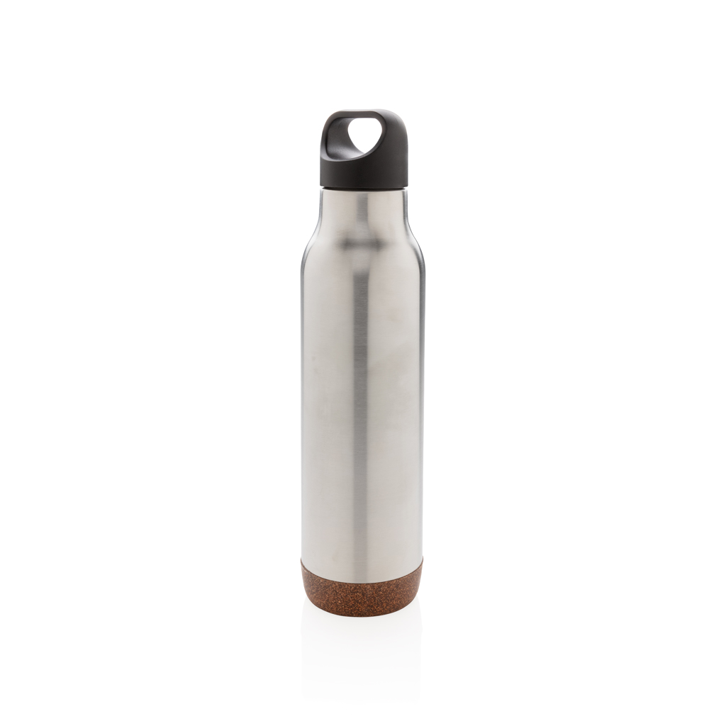 Edelstahl Vakuum-Trinkflasche 600 ml, auslaufsicher, silber Edelstahl Vakuum-Trinkflasche 600 ml, auslaufsicher, silber