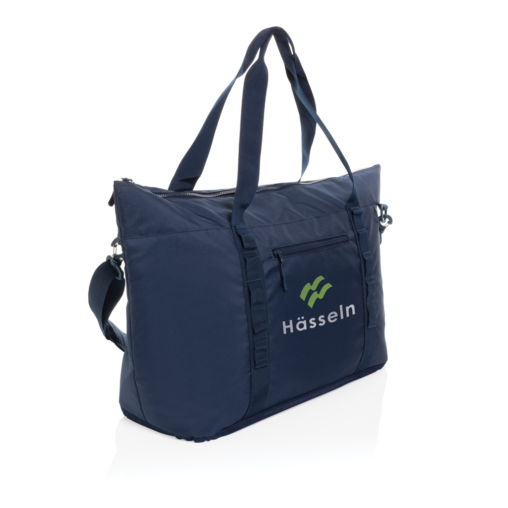 Sonny Aware RPET XL Kühltasche navy, 100 % recyceltes PET, mit Logodruck