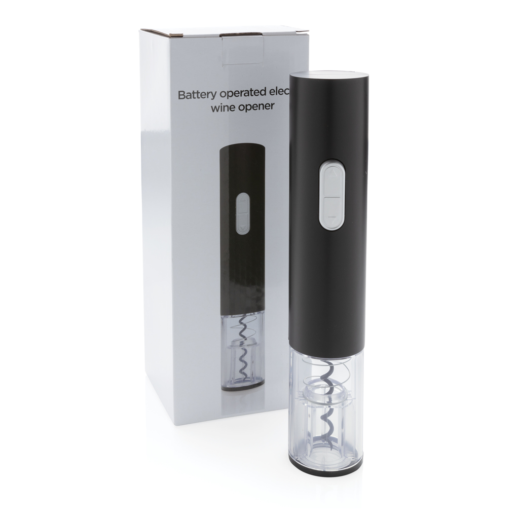 Elektronischer Weinöffner XD Collection — batteriebetrieben, mit Tampondruck