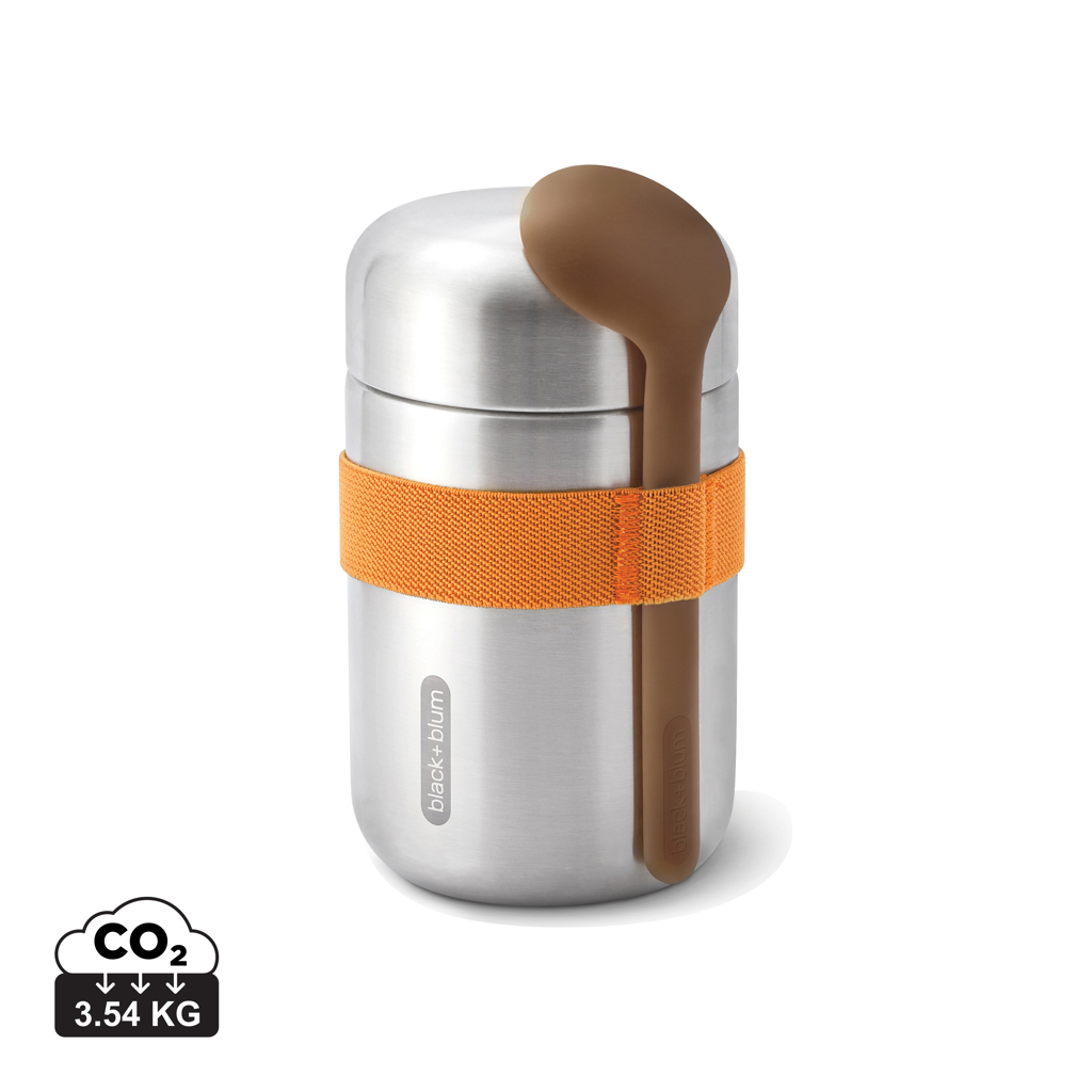 Black+Blum Food Flask 400 ml — vakuumisolierte Edelstahl-Thermobox mit Schöpflöffel