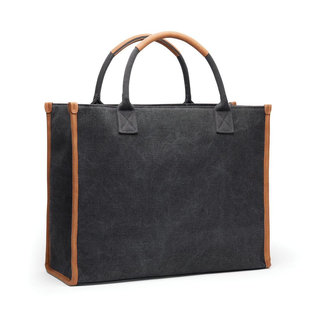 VINGA Bosler Bürotasche aus RCS-Canvas (recycelt), 17 Zoll Laptopfach, individuell bedruckbar VINGA Bosler Bürotasche aus RCS-Canvas (recycelt), 17 Zoll Laptopfach, individuell bedruckbar