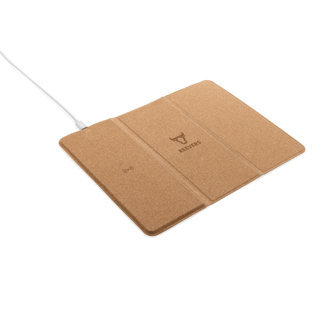 KorkPad Wireless Charger 10W – Stilvolles Werbegeschenk für Events