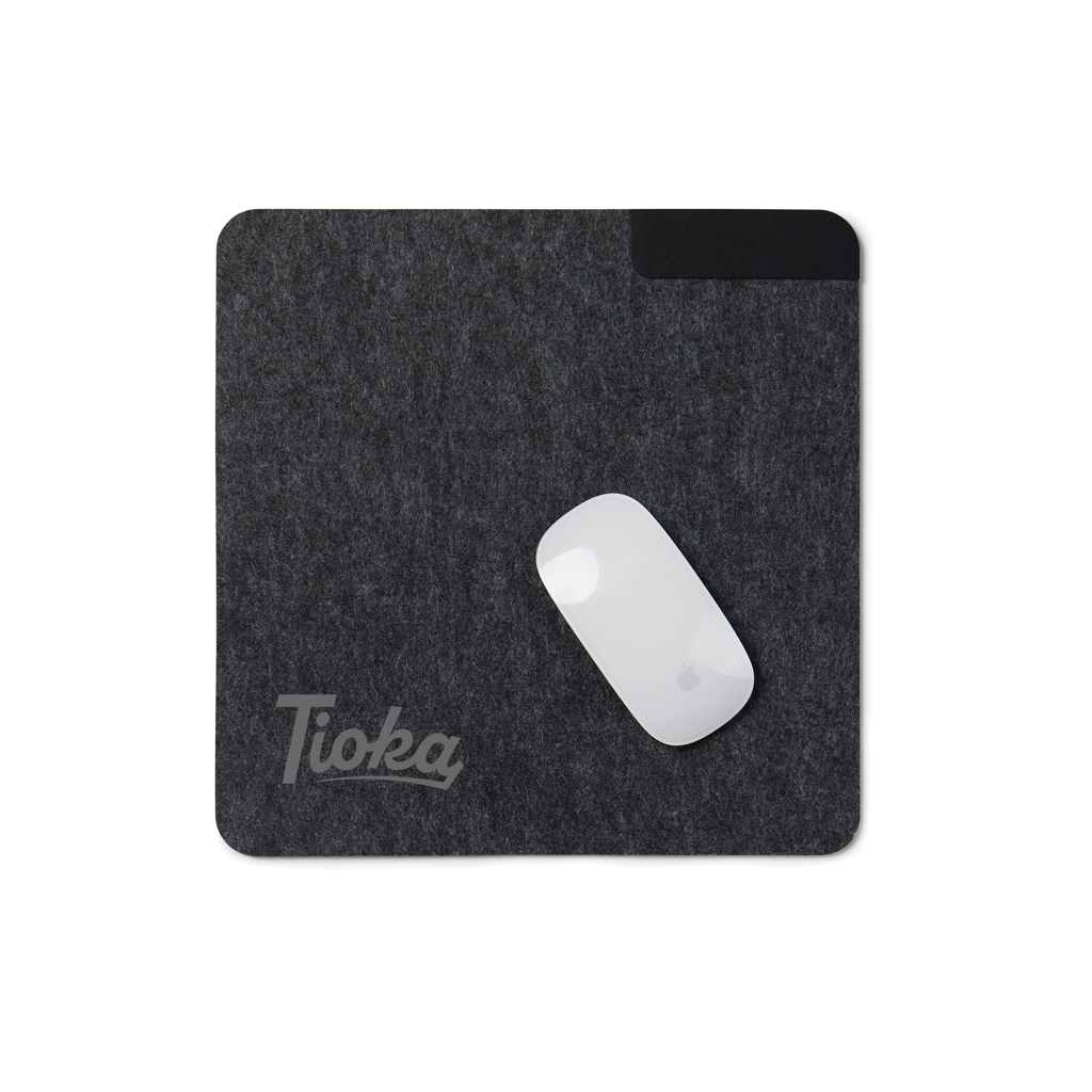 VINGA Albon Mélange Mauspad aus recyceltem Filz – Ideales Event-Geschenk mit Logo VINGA Albon Mélange Mauspad aus recyceltem Filz – Ideales Event-Geschenk mit Logo
