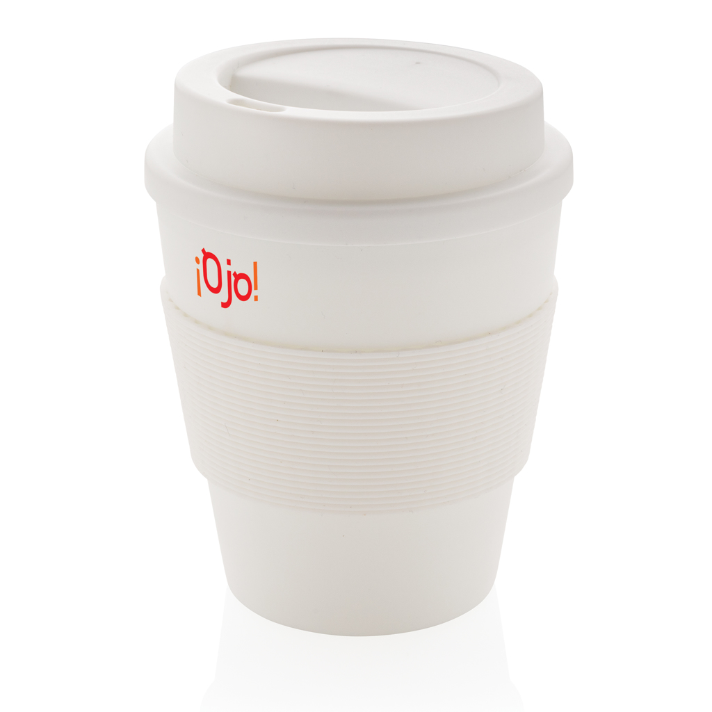 XD Collection wiederverwendbarer Coffee-to-go Becher 350 ml mit Silikon-Sleeve