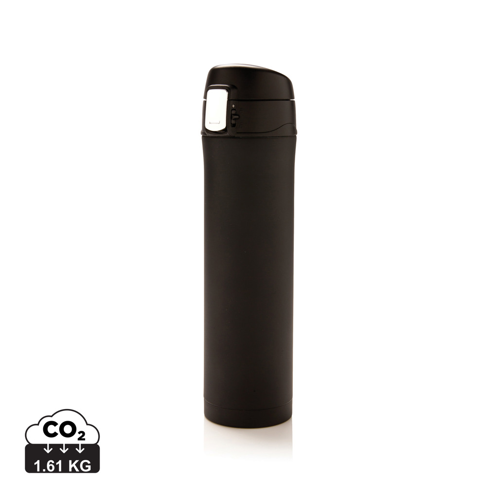 XD Collection Easy Lock Vakuumflasche 450 ml aus RCS recyceltem Edelstahl, bedruckbar XD Collection Easy Lock Vakuumflasche 450 ml aus RCS recyceltem Edelstahl, bedruckbar