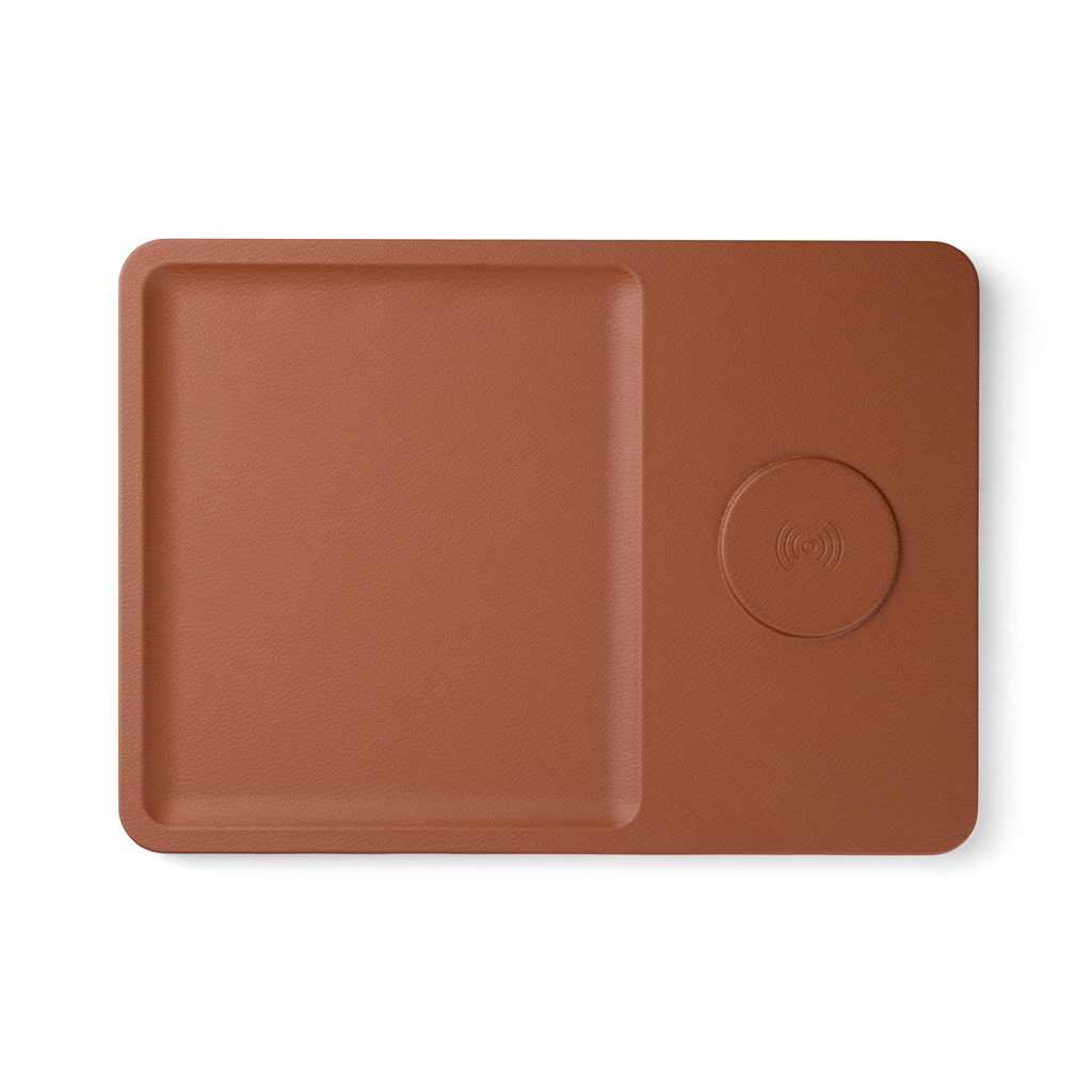 VINGA Timo Wireless Charger 15W mit Ablage aus recyceltem ABS