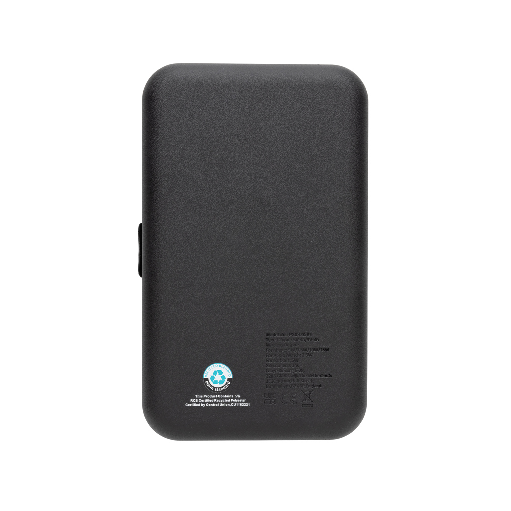 Swiss Peak Travel-Case mit 3-in-1-Wireless-Charger aus RCS-recyceltem PU