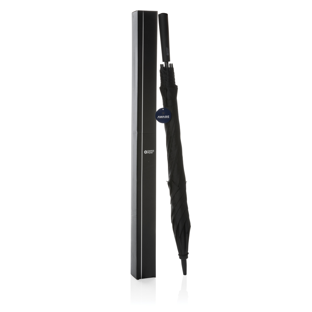 Swiss Peak AWARE Tornado 23" Sturmschirm aus rPET, winddicht Swiss Peak AWARE Tornado 23" Sturmschirm aus rPET, winddicht