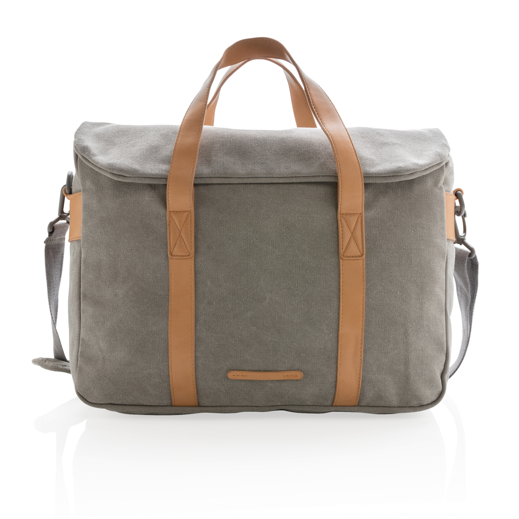 XD Collection Canvas-Laptoptasche bis 15,6 Zoll, PVC-frei, bedruckbar XD Collection Canvas-Laptoptasche bis 15,6 Zoll, PVC-frei, bedruckbar