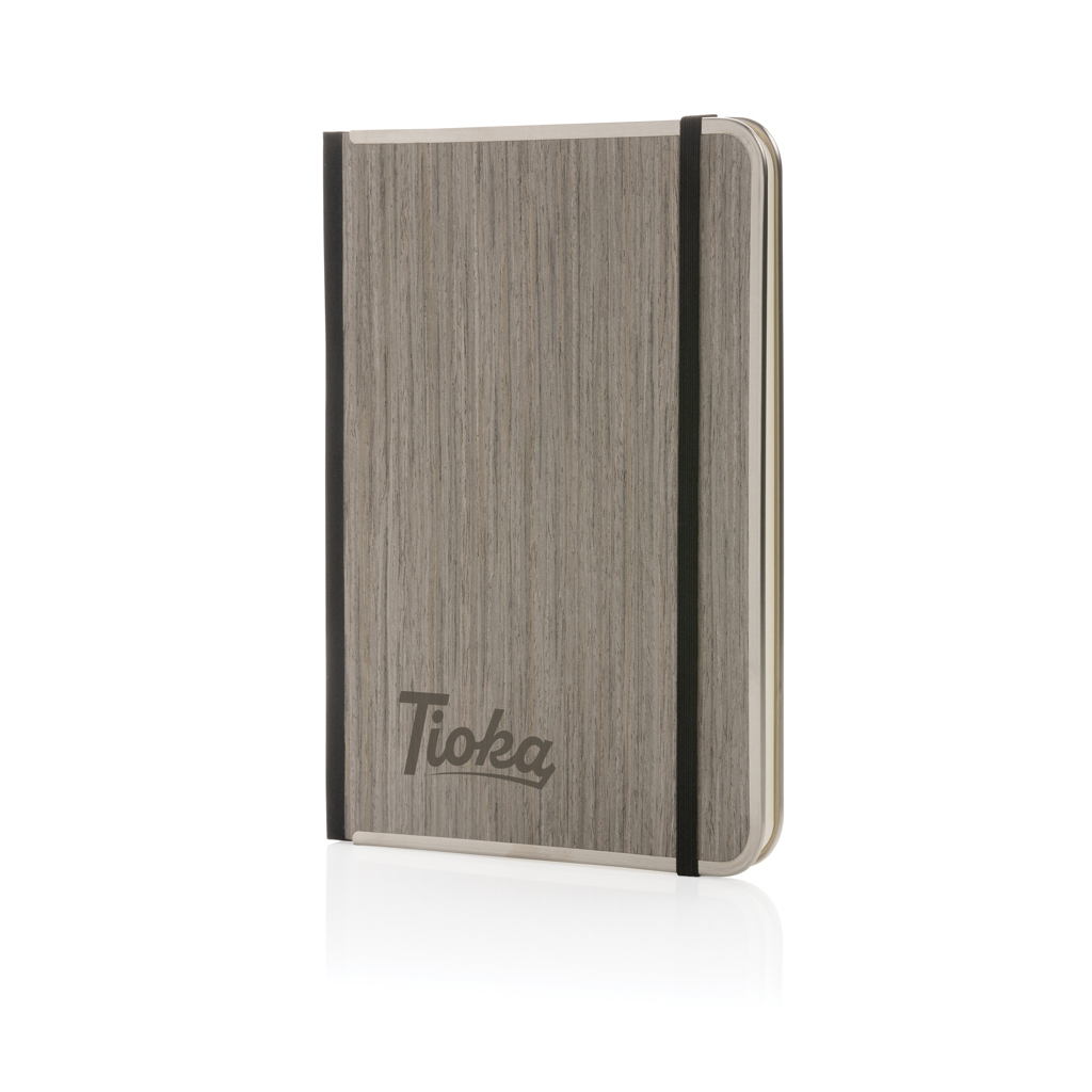XD Collection Treeline A5 Notizbuch mit FSC-Holzeinband – mit Logo bedruckbar