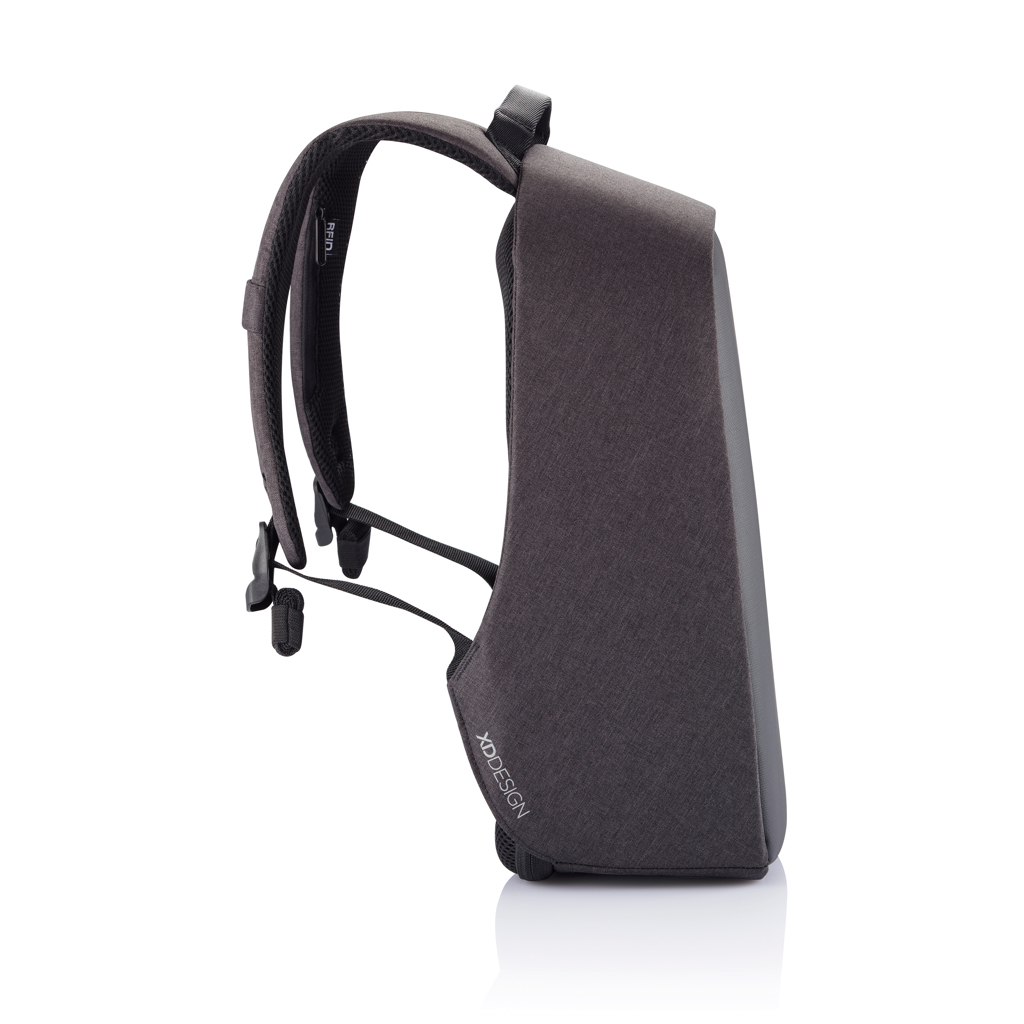 Bobby Hero Small Anti-Diebstahl-Rucksack aus rPET — XD Design, mit Logo veredelbar