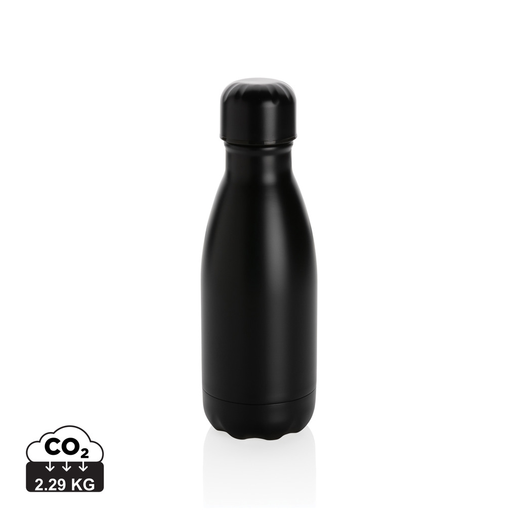 Edelstahl Trinkflasche vakuumisoliert 260 ml – schwarz Edelstahl Trinkflasche vakuumisoliert 260 ml – schwarz