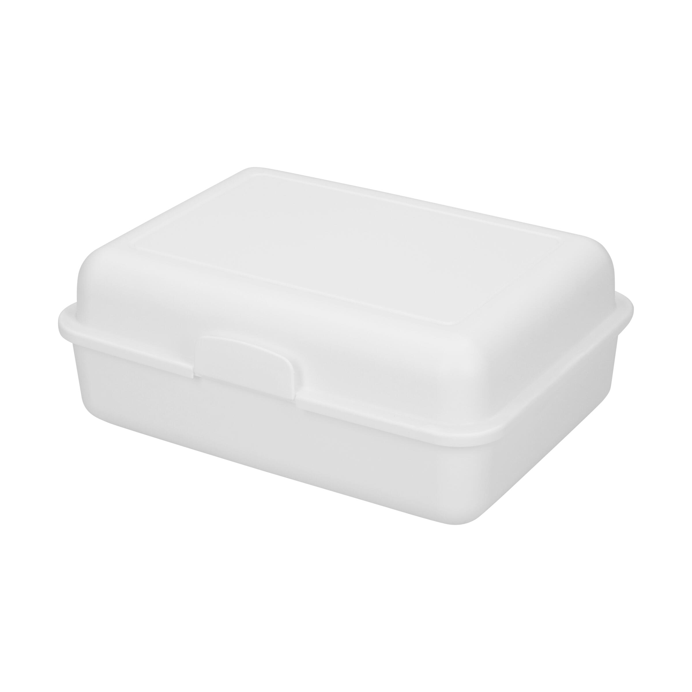 Vorratsdose "School-Box" groß, mit Trennschale – weiss Vorratsdose "School-Box" groß, mit Trennschale – weiss
