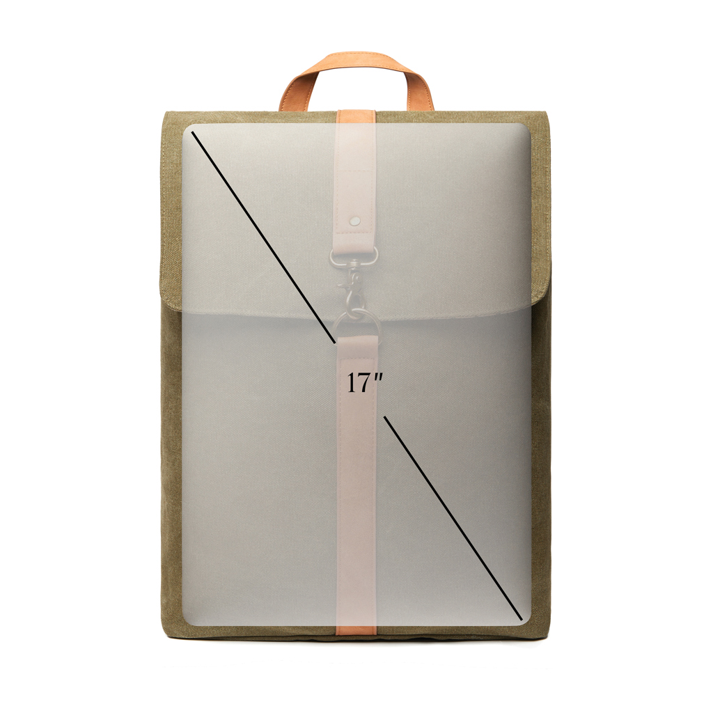VINGA Bosler Laptop-Rucksack 17 Zoll aus GRS-recyceltem Canvas VINGA Bosler Laptop-Rucksack 17 Zoll aus GRS-recyceltem Canvas