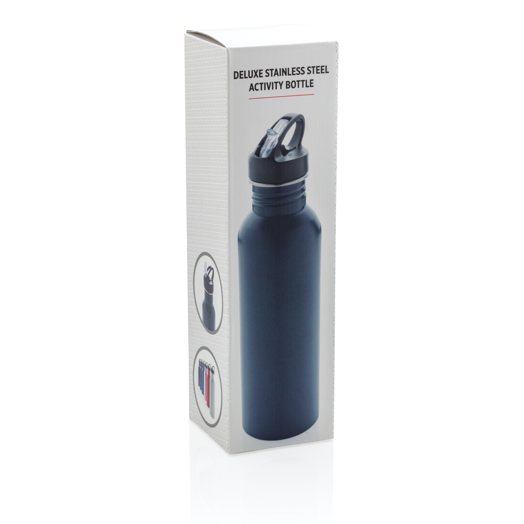 XD Collection Deluxe Sportflasche 710 ml aus Edelstahl mit Logo-Veredelung XD Collection Deluxe Sportflasche 710 ml aus Edelstahl mit Logo-Veredelung