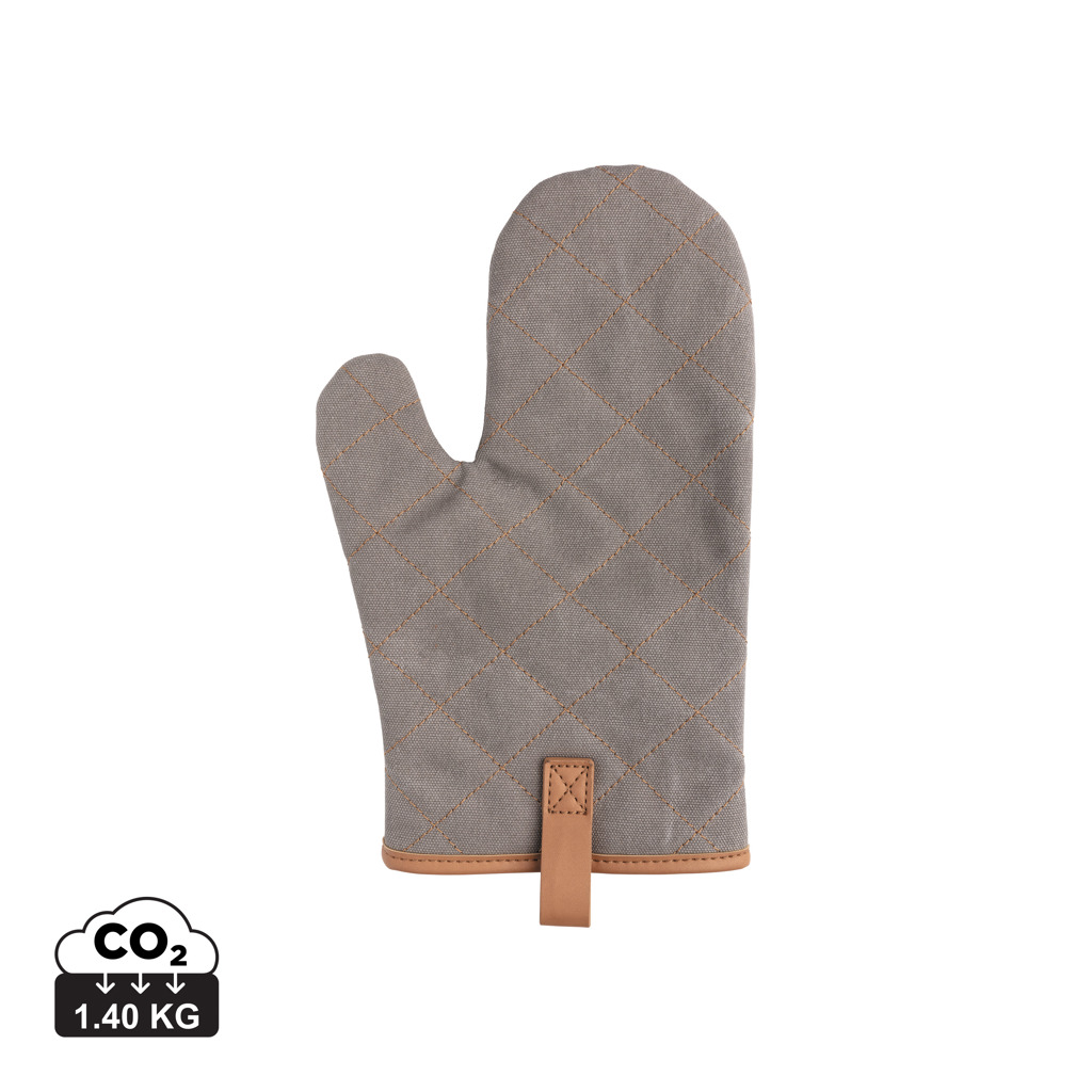 Gastro Canvas Ofenhandschuh 16oz – Hitzeschutz, schwarz