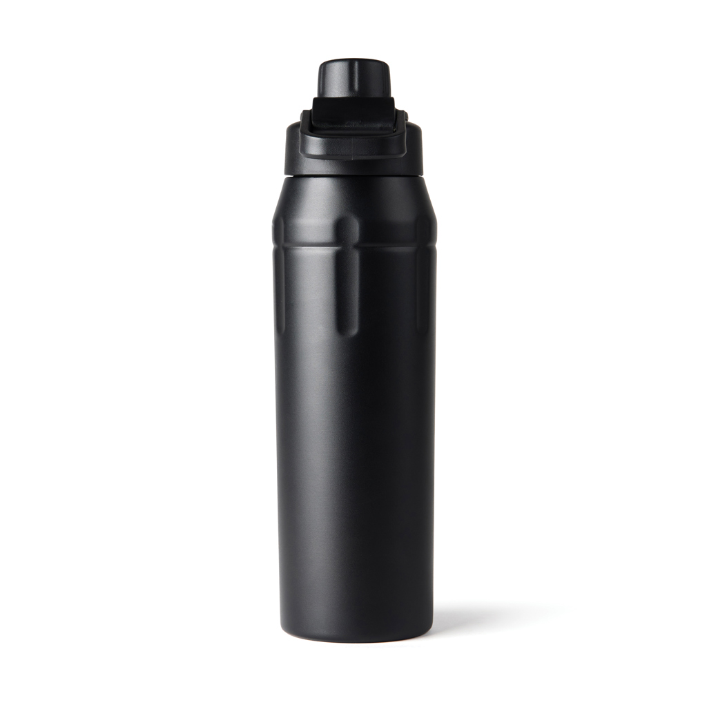 Nordic Drift Trail Sportflasche 750 ml RCS Edelstahl, schwarz – mit Lasergravur oder Tampondruck