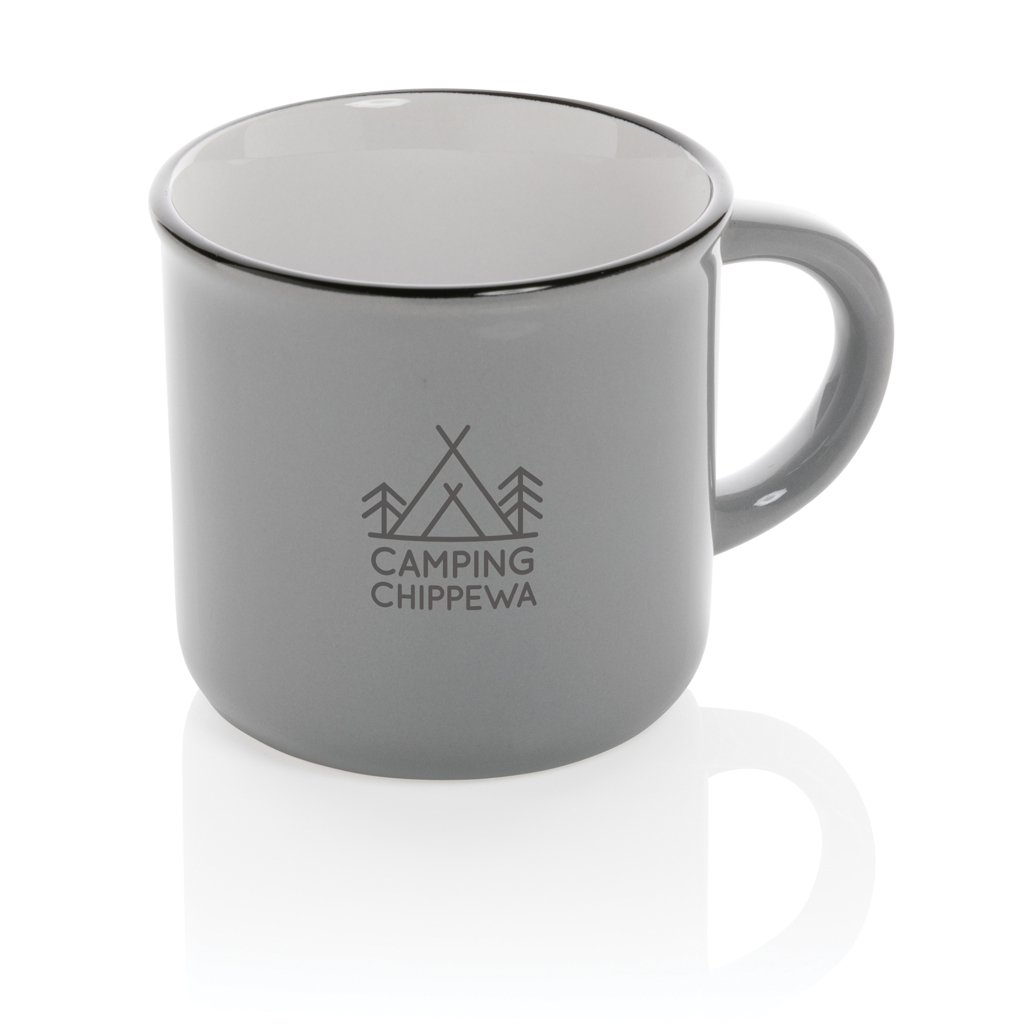 Vintage Keramiktasse 280 ml mit Logo (XD Collection)