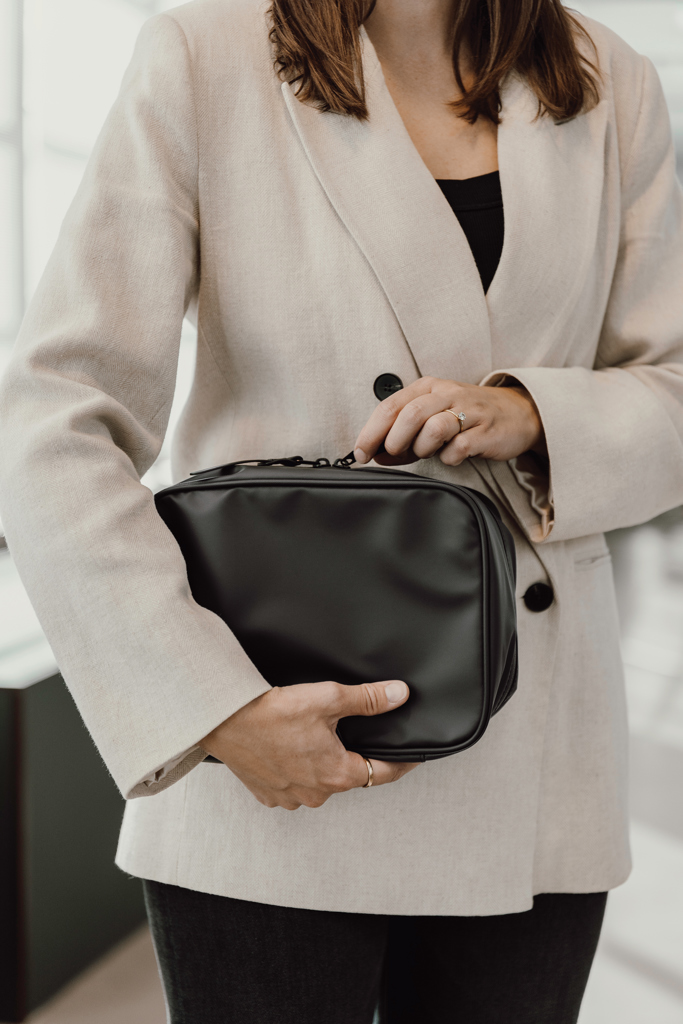 Swiss Peak OSLO RCS Kulturtasche faltbar aus rPET – mit Logo bedruckbar
