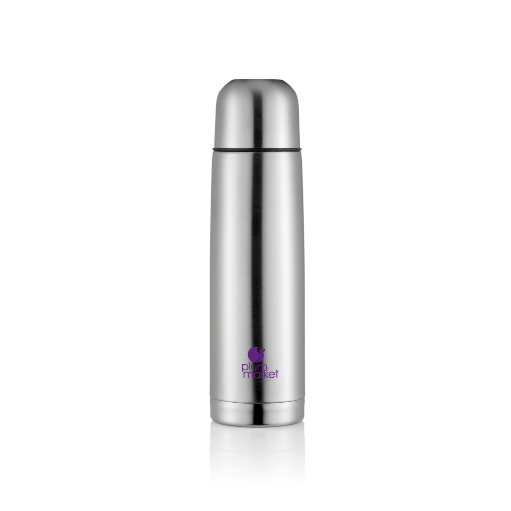 Isolierflasche Mono 500 ml, doppelwandig vakuumisoliert mit Druckverschluss und Trinkbecher — XD Collection