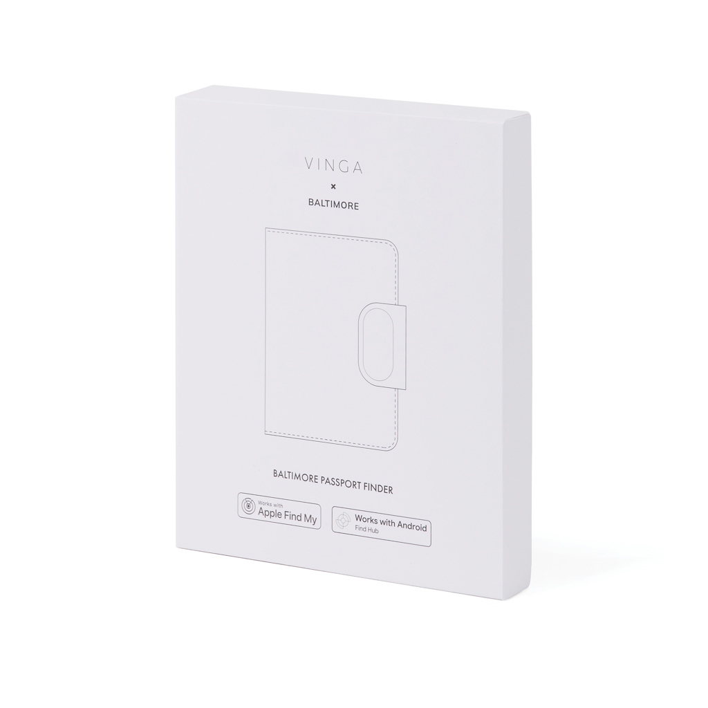 VINGA Baltimore RCS Passport Cover mit Dual-Finder – Bluetooth-Tracker für Reisepass VINGA Baltimore RCS Passport Cover mit Dual-Finder – Bluetooth-Tracker für Reisepass