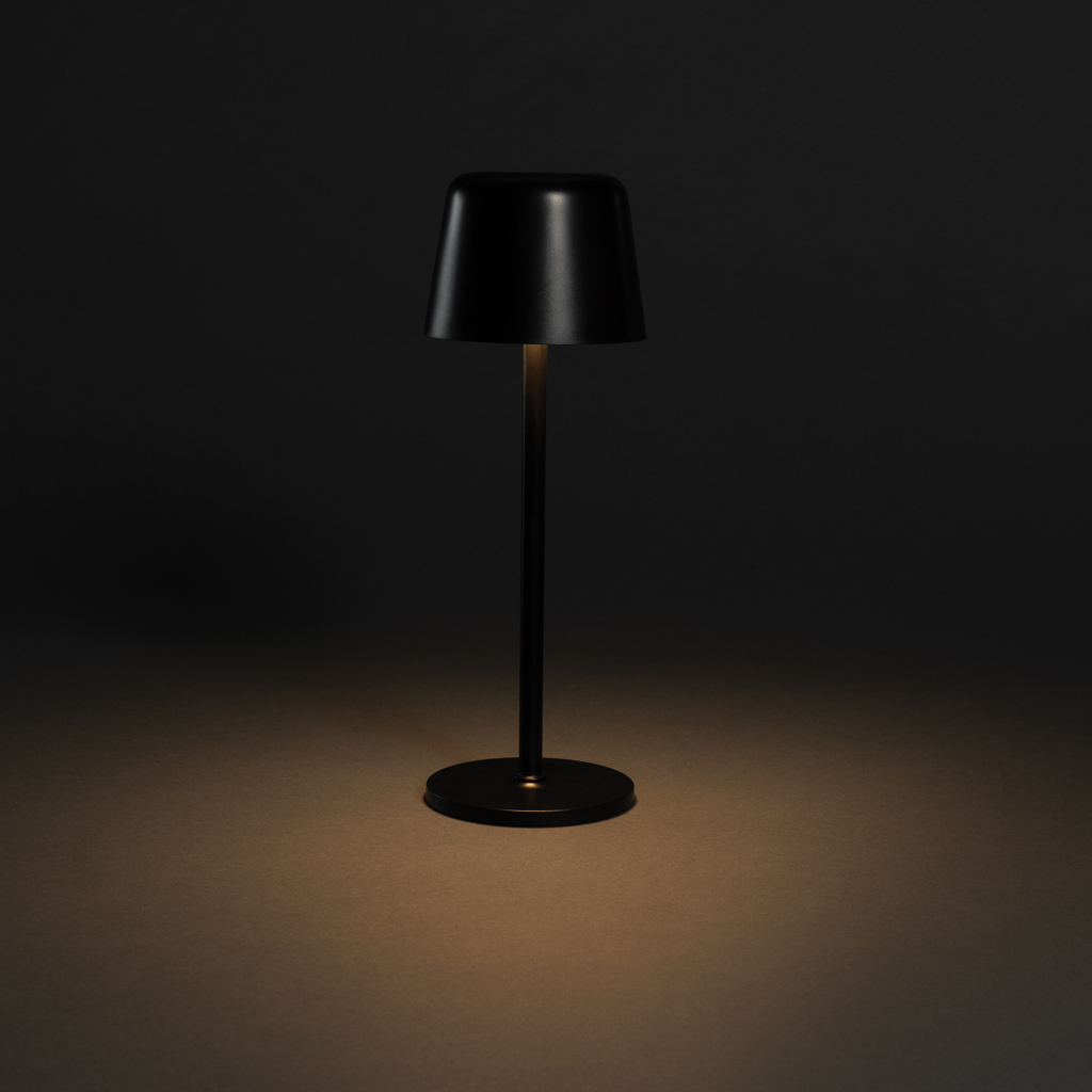 XD Collection Zenic USB-Tischleuchte aus RCS-recyceltem ABS mit Touch-Dimmer