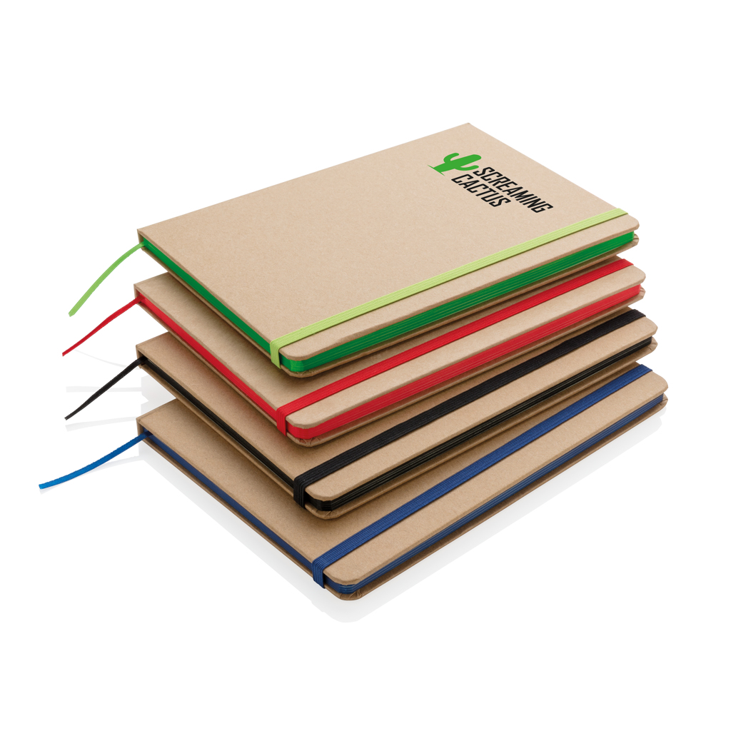 Kraft A5 Notizbuch mit Recyclingpapier, FSC Mix & BSCI, bedruckbar Kraft A5 Notizbuch mit Recyclingpapier, FSC Mix & BSCI, bedruckbar