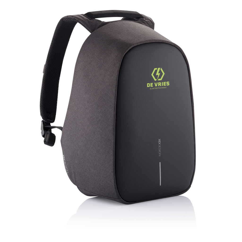 XD Design Bobby Hero Regular Anti-Diebstahl-Rucksack aus rPET mit Logodruck