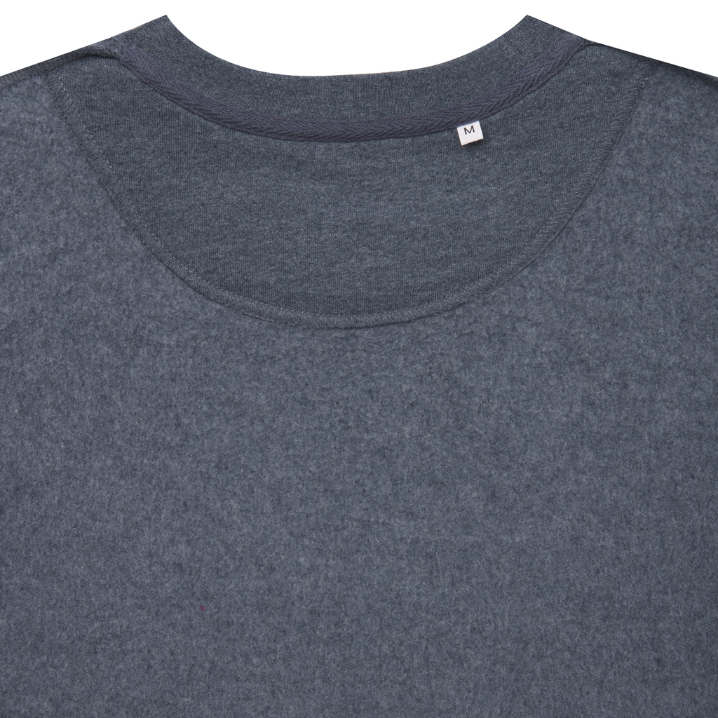 IQONIQ Denali Rundhals-Sweater aus 50% recycelter und 50% Bio-Baumwolle, ungefärbt