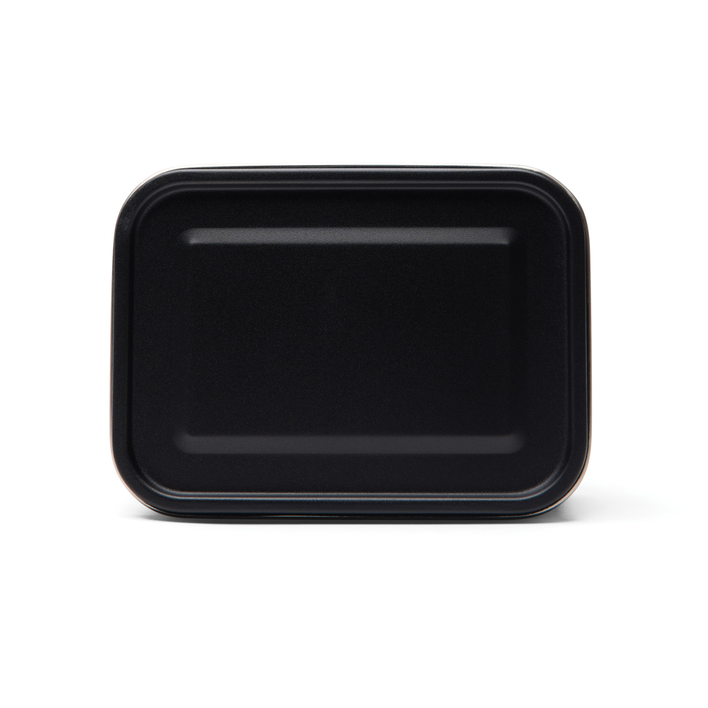 VINGA Parks Lunchbox aus RCS-Edelstahl 750 ml, schwarz, mit Logo veredelbar