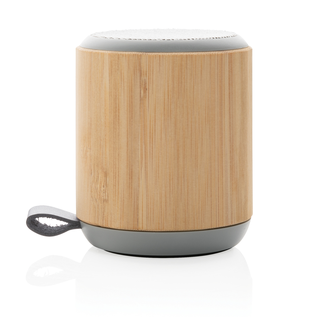 XD Collection Bambus-Bluetooth-Lautsprecher 3W mit Logo-Gravur XD Collection Bambus-Bluetooth-Lautsprecher 3W mit Logo-Gravur