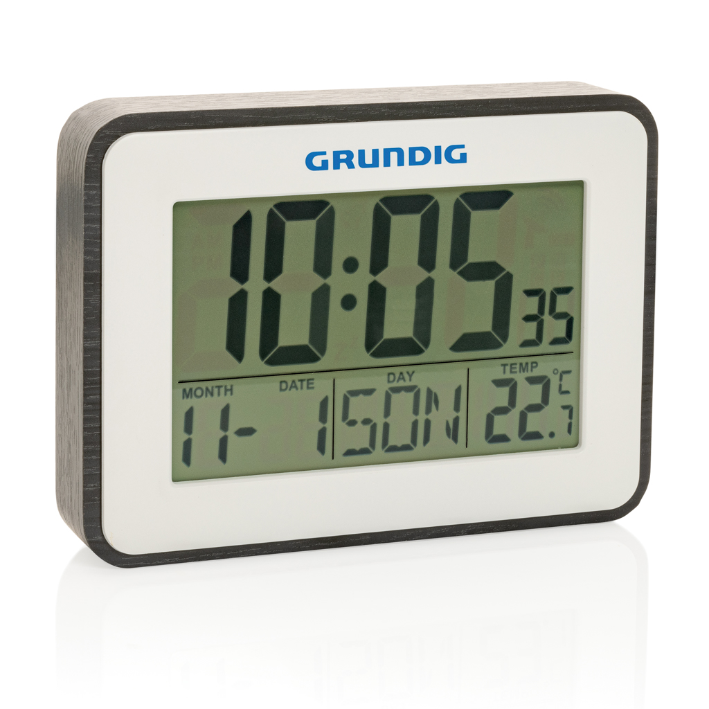 Digitales Thermometer, Wecker & Kalender Büro weiß