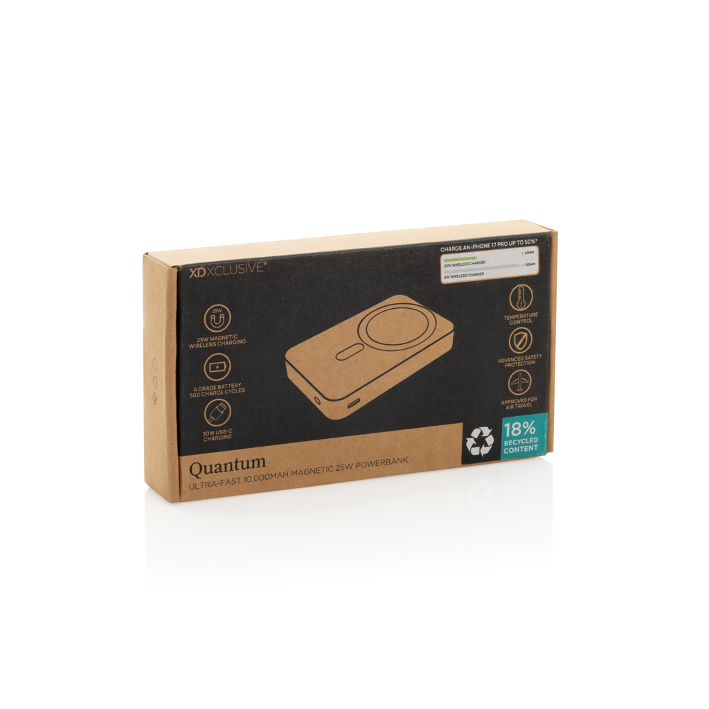 XD Xclusive Quantum RCS Powerbank 10.000mAh – magnetisch, 25W Wireless, bedruckbar