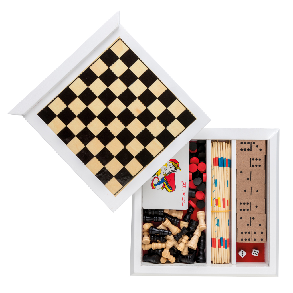XD Collection 5-in-1 Spieleset aus FSC®-Holz mit Tampondruck XD Collection 5-in-1 Spieleset aus FSC®-Holz mit Tampondruck