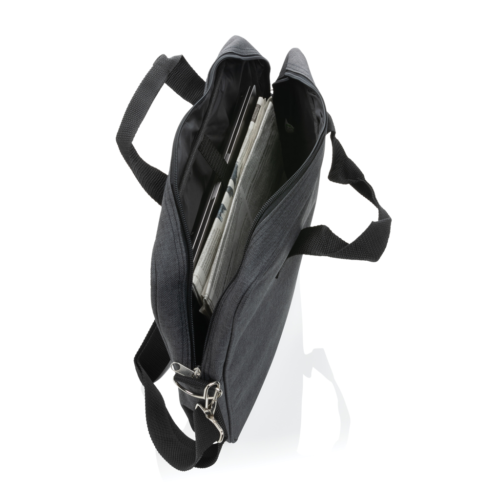XD Collection Basic 15-Zoll-Laptop-Tasche aus 600D-Polyester, PVC-frei