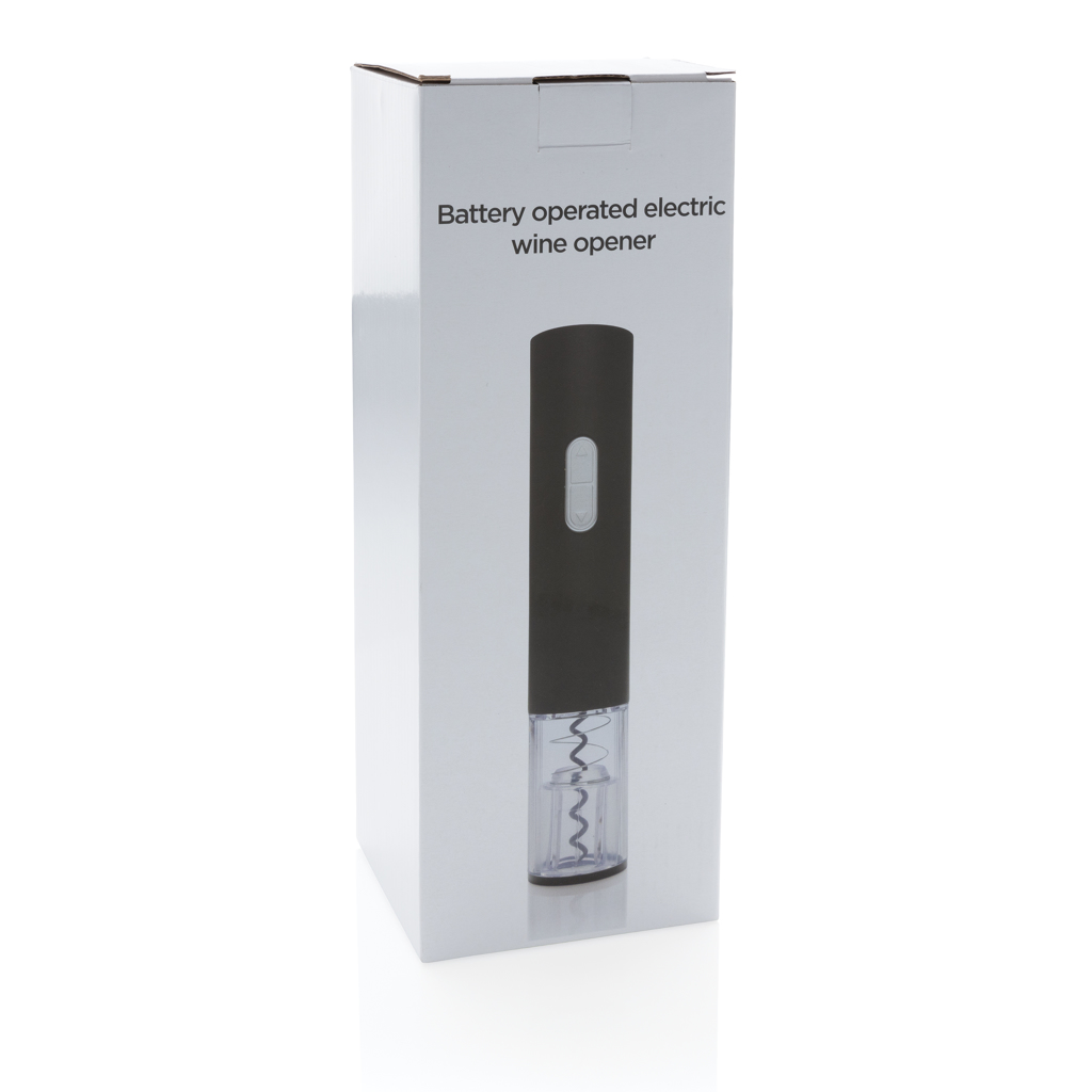 Elektronischer Weinöffner XD Collection — batteriebetrieben, mit Tampondruck