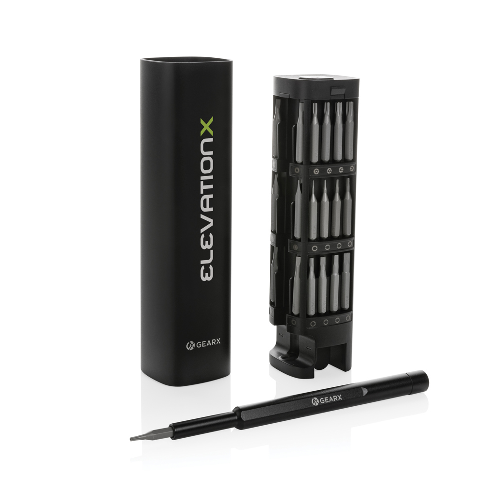 GearX 46-tlg. Präzisions-Bit-Set im Koffer aus RCS-recyceltem Aluminium