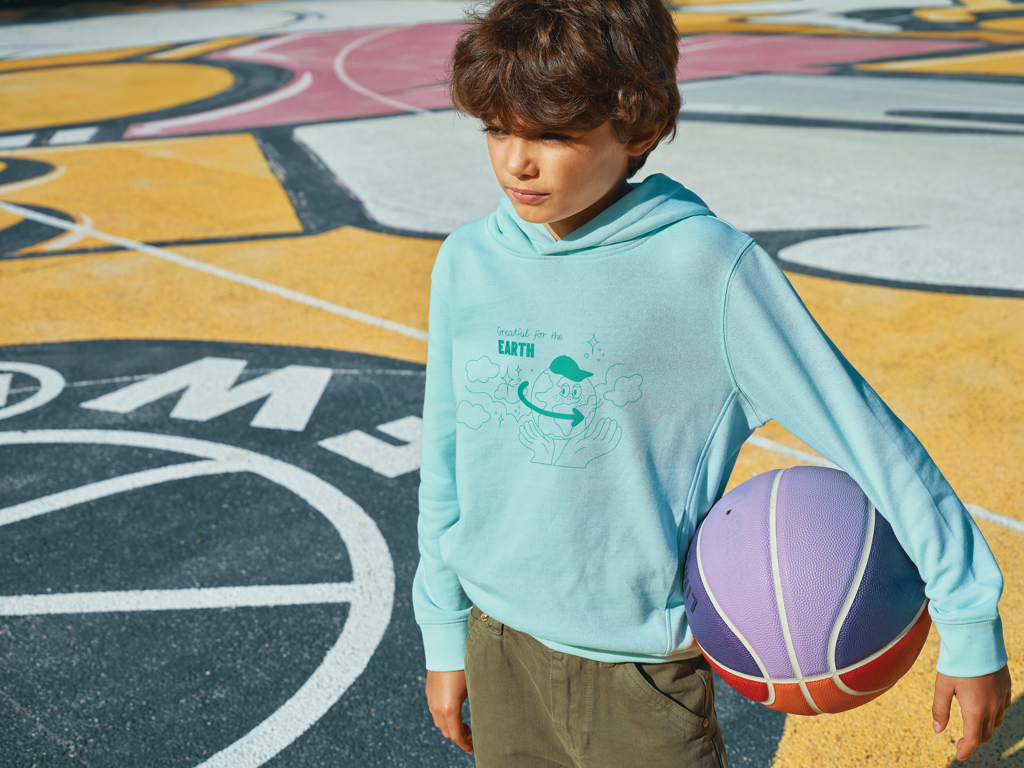 IQONIQ Yengo Kids Hoodie aus Bio- und recycelter Baumwolle, bedruckbar IQONIQ Yengo Kids Hoodie aus Bio- und recycelter Baumwolle, bedruckbar