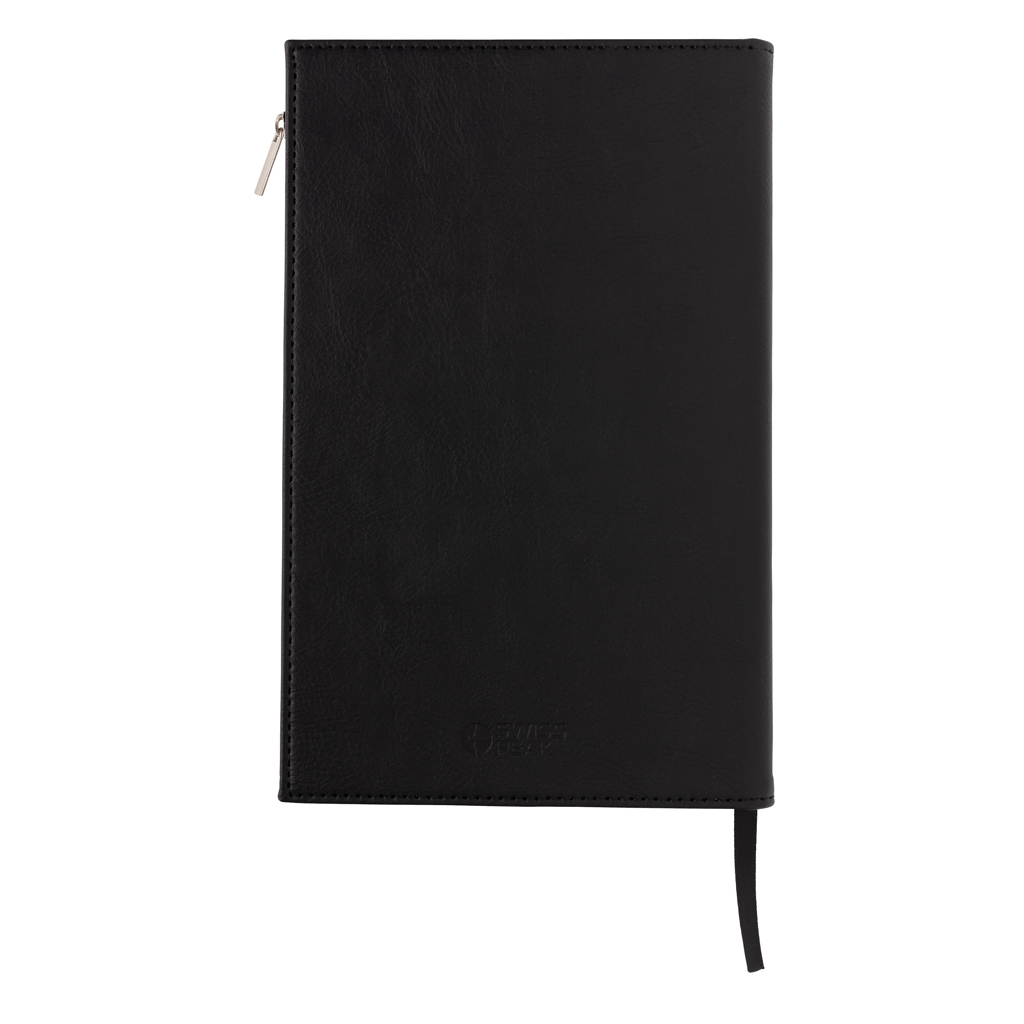 Swiss Peak A5 Notizbuch mit Zipper-Tasche, bedruckbar mit Logo Swiss Peak A5 Notizbuch mit Zipper-Tasche, bedruckbar mit Logo