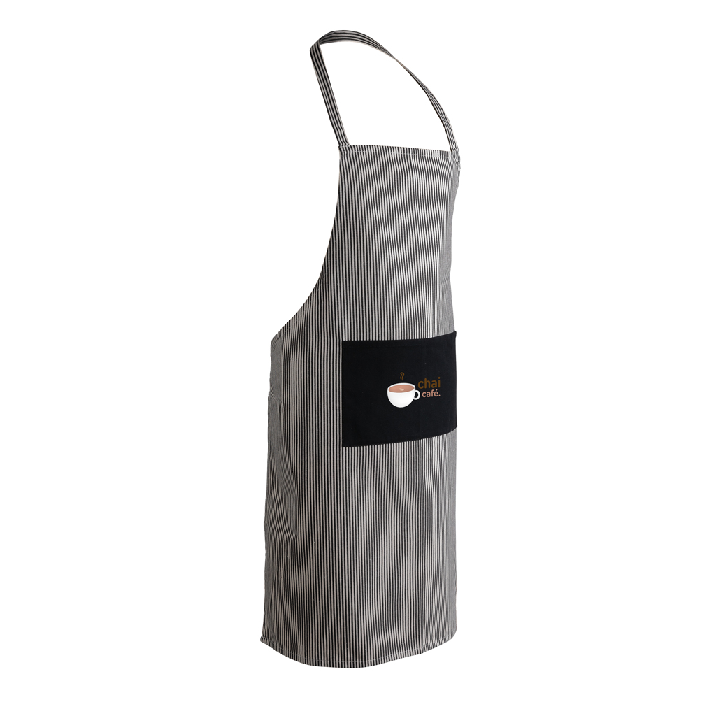 Ukiyo Aware 280gr rCotton Deluxe Schürze, recycelte Baumwolle, schwarz, bedruckbar