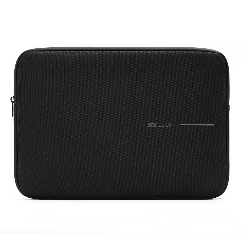 XD Design 16-Zoll Laptop Sleeve aus 1200D rPET, schwarz, mit Logo bedruckbar