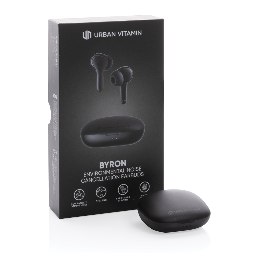 Urban Vitamin Byron True Wireless Ohrhörer mit ENC – bedruckbar mit Logo Urban Vitamin Byron True Wireless Ohrhörer mit ENC – bedruckbar mit Logo
