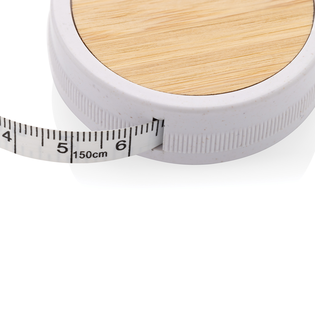XD Collection Schneidermaßband P110.03 — RCS-recyceltes ABS mit FSC®-Bambus, bedruckbar