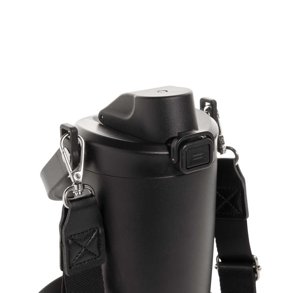 Avira Ayala Crossbody Duosip Becher 600 ml aus RCS-recyceltem Edelstahl mit Logo bedrucken